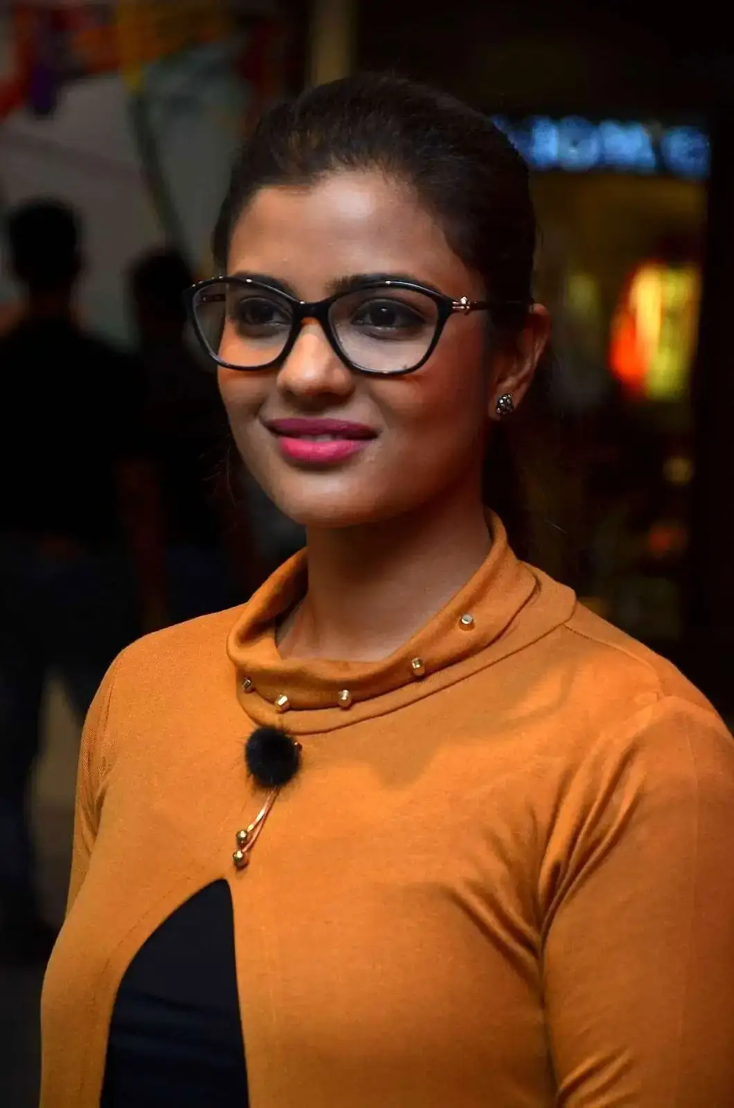 South Indian Actress Aishwarya Rajesh in Orange Dress